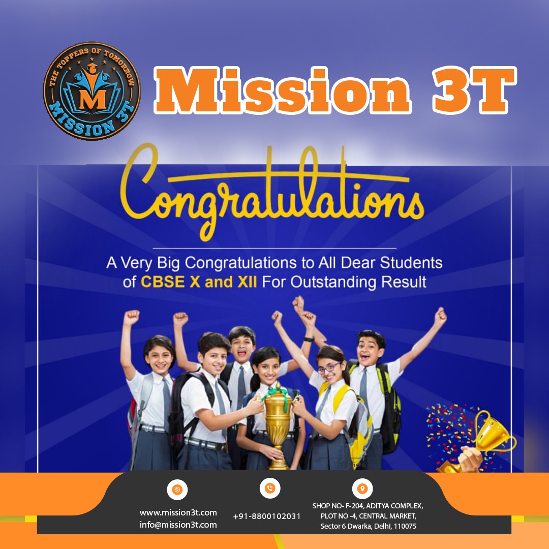 A very big congratulations to all dear students of CBSE 10th and 12th for Outstanding Result.